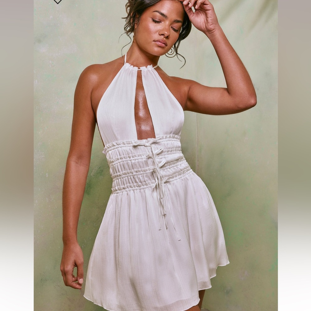 Oh Polly white dress size 6 worn once
